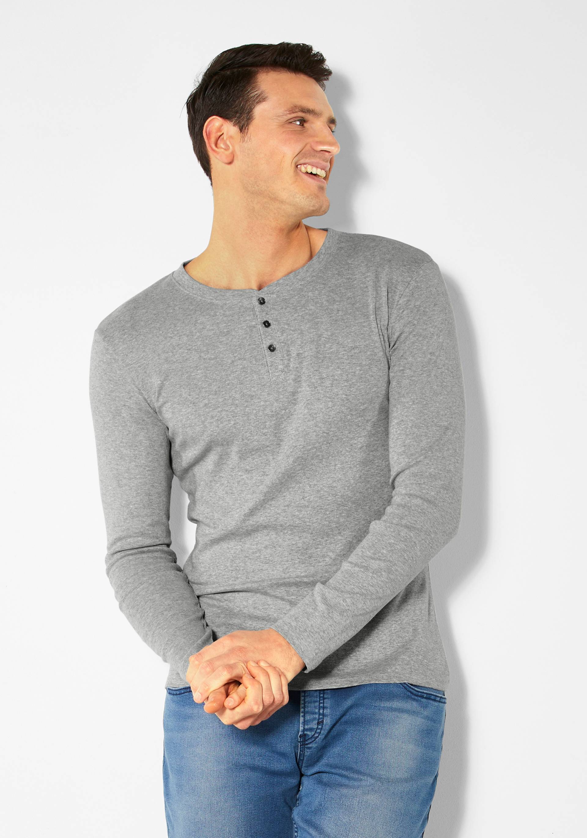 H.I.S Langarmshirt, mit aufwendiger Knopfleiste H.I.S Langarmshirt, mit aufwendiger Knopfleiste von H.I.S