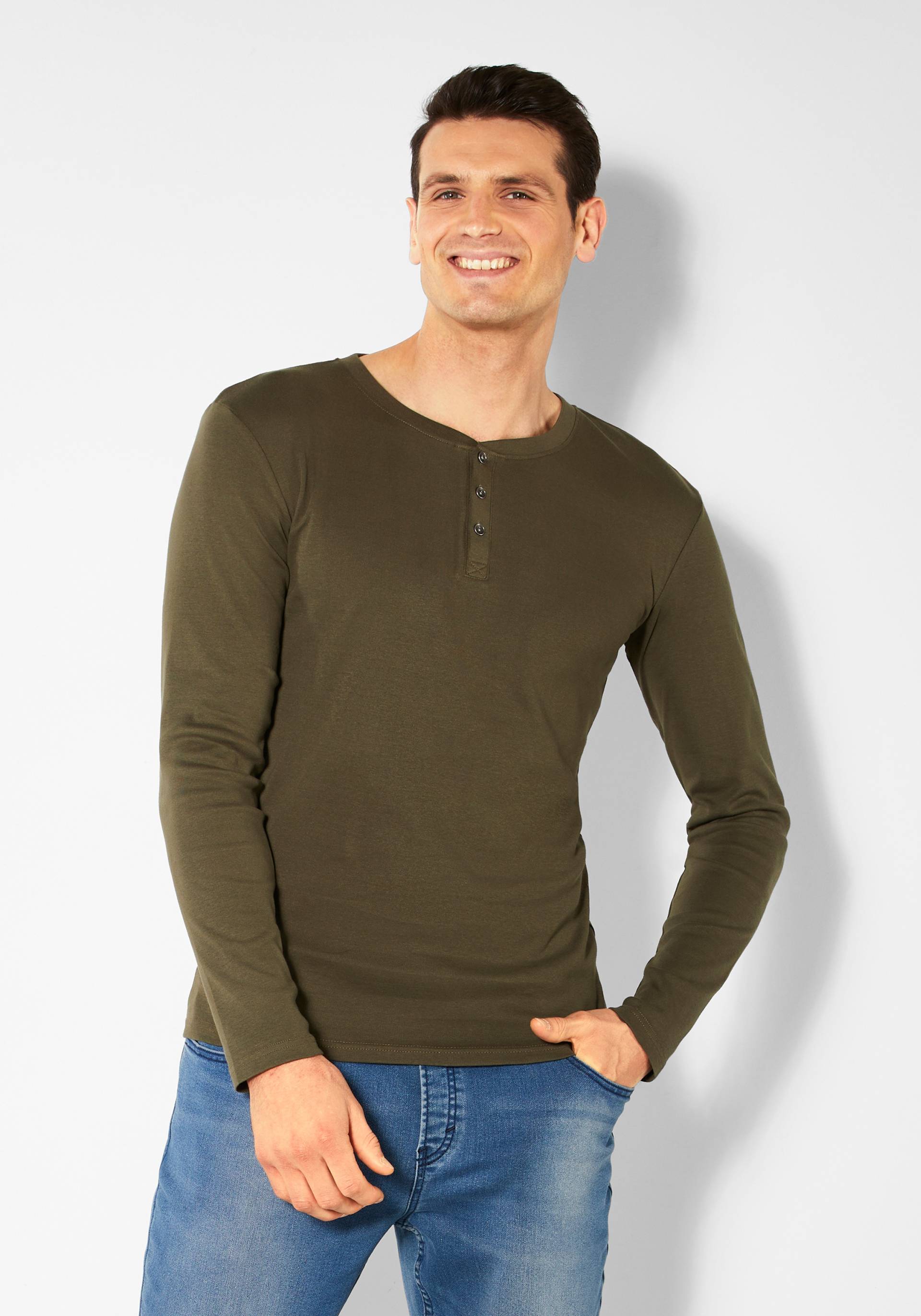 H.I.S Langarmshirt, mit aufwendiger Knopfleiste H.I.S Langarmshirt, mit aufwendiger Knopfleiste von H.I.S