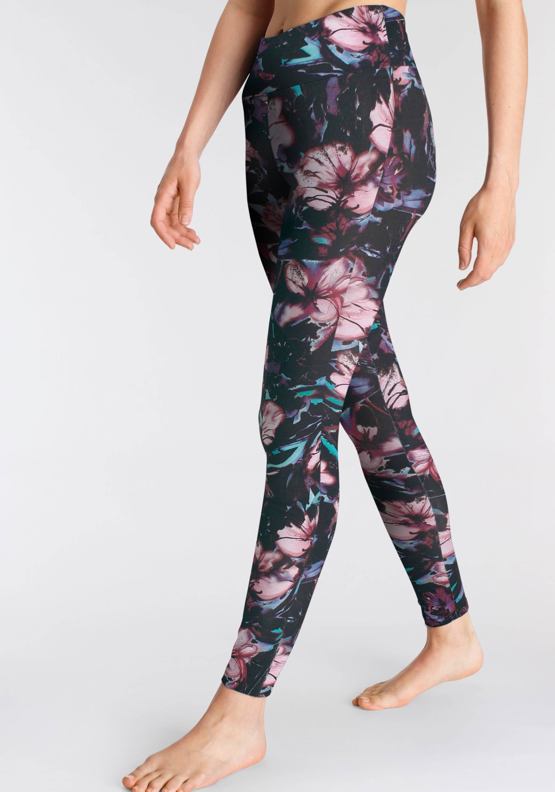 H.I.S Leggings, mit Blumendruck, Loungewaer von H.I.S