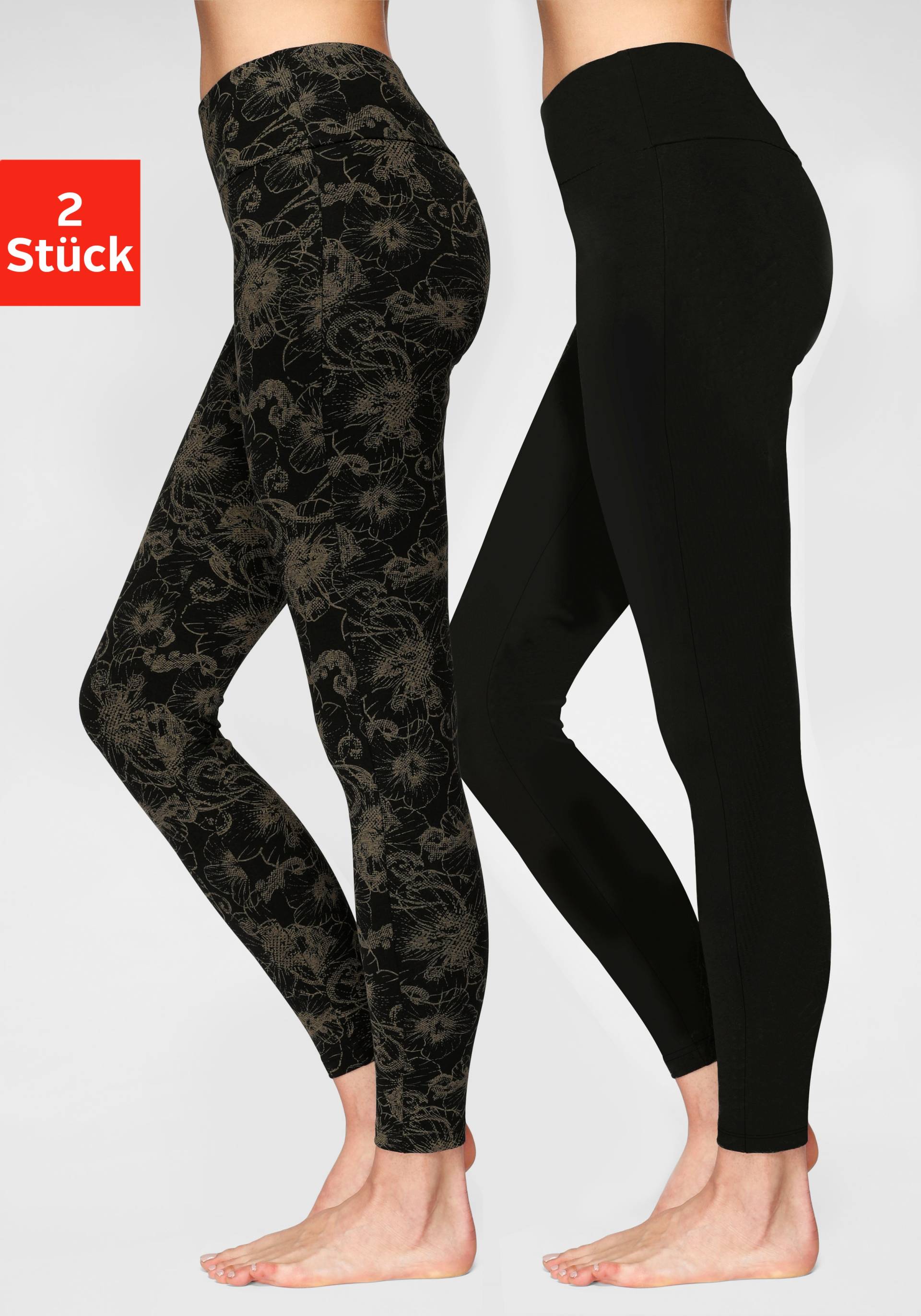 H.I.S Leggings, (2er-Pack), bedruckt und uni H.I.S Leggings, (2er-Pack), bedruckt und uni von H.I.S