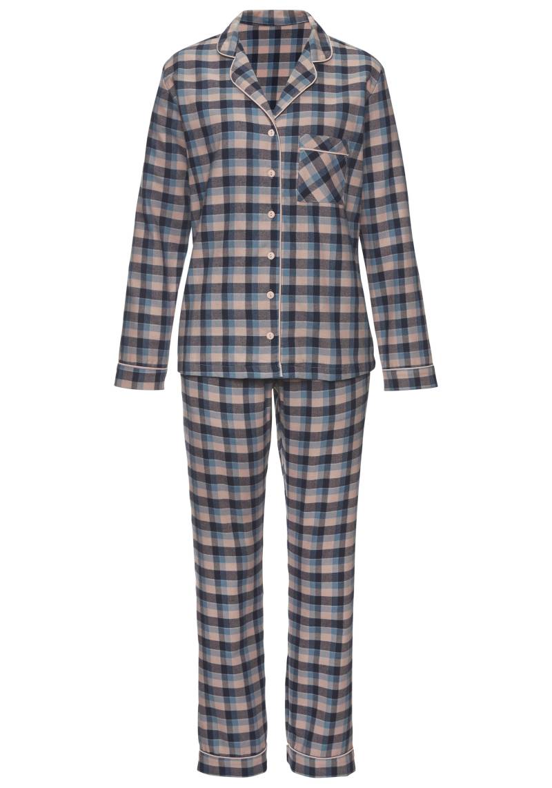 H.I.S Pyjama, (Set, 2 tlg.), aus Flanell mit Allover-Karomuster von H.I.S