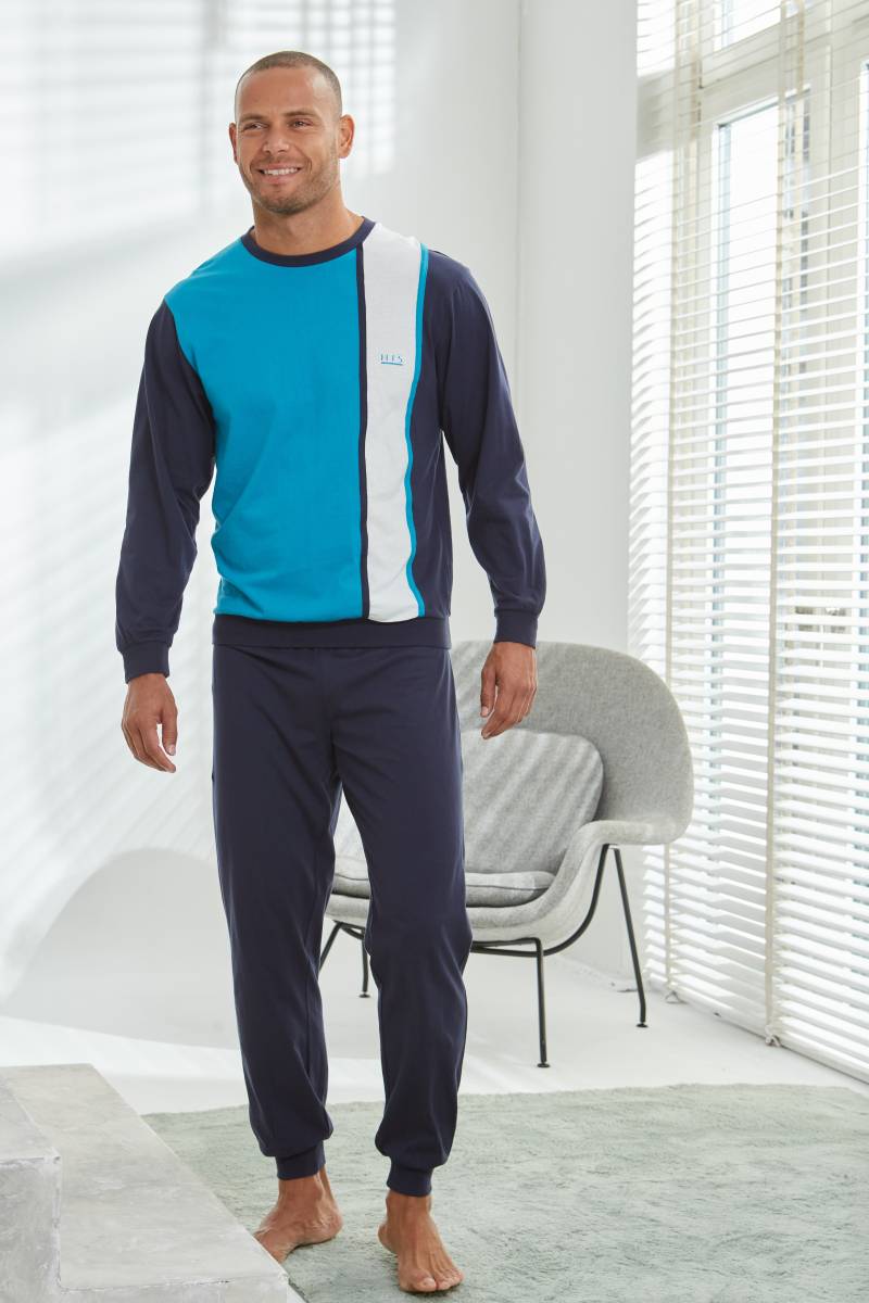 H.I.S Pyjama »Schlafanzug für Herren«, (2 tlg., 1 Stück), Schlafanzug mit breitem Streifen H.I.S Pyjama »Schlafanzug für Herren«, (2 tlg., 1 Stück), Schlafanzug mit breitem Streifen von H.I.S