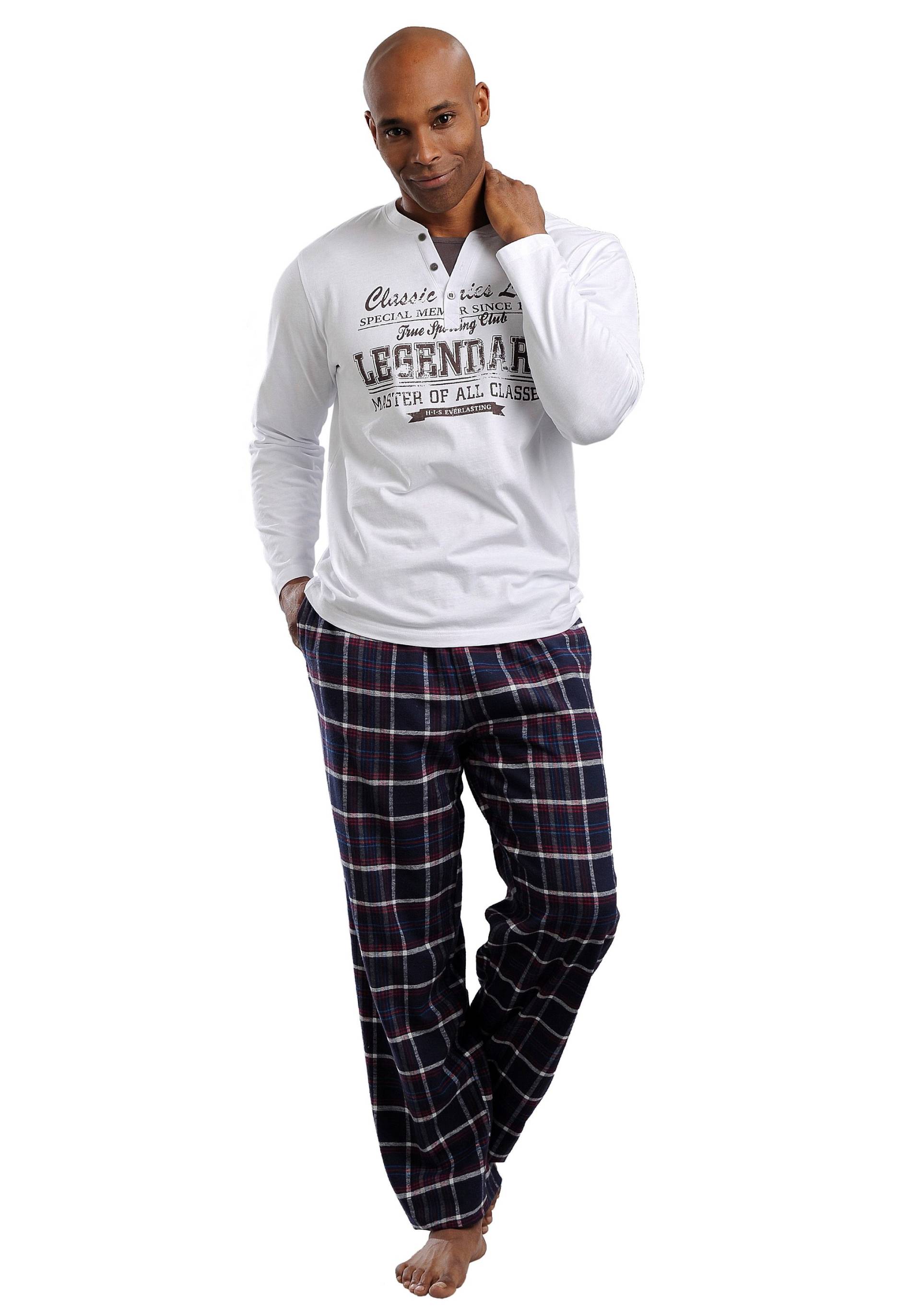 H.I.S Pyjama, (2 tlg., 1 Stück), mit Flanellhose H.I.S Pyjama, (2 tlg., 1 Stück), mit Flanellhose von H.I.S