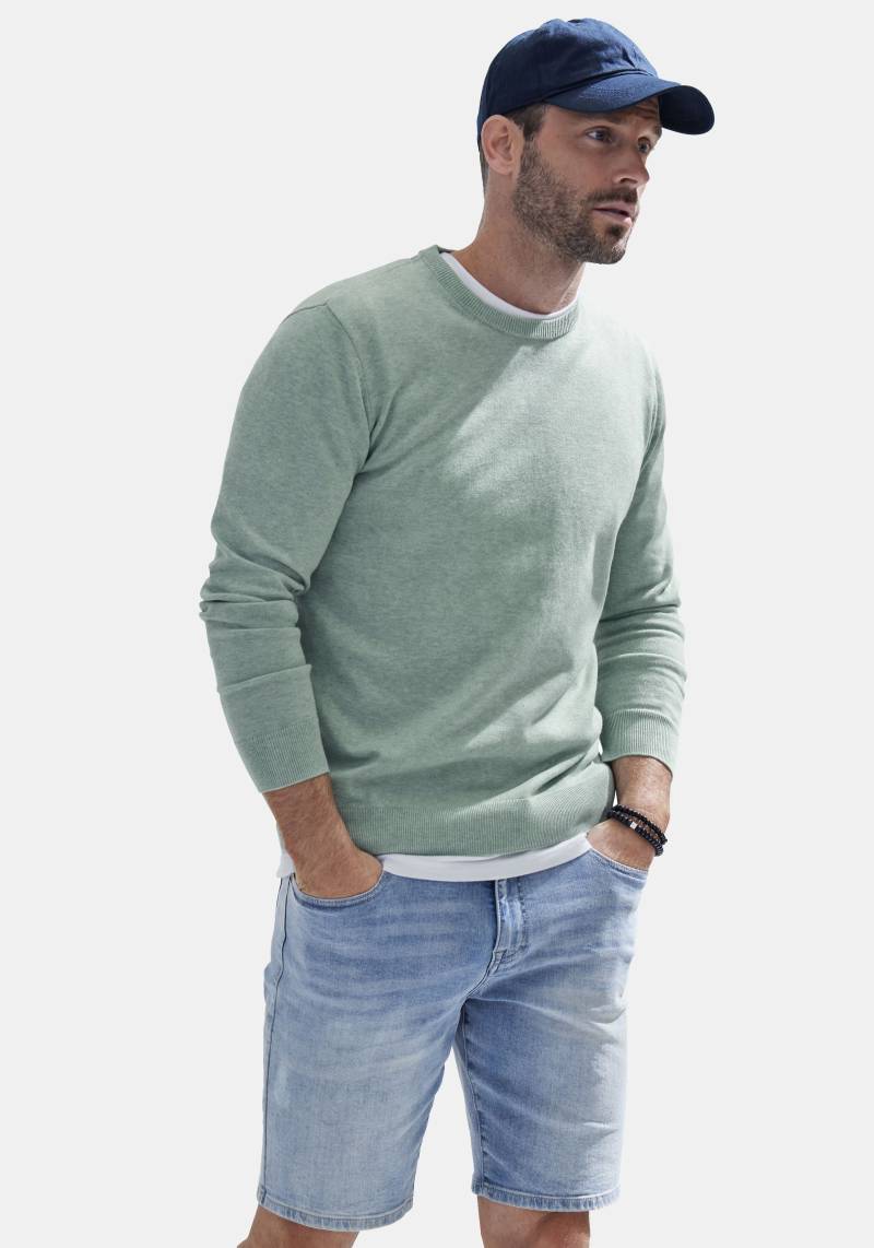 H.I.S Strickpullover, Regular Fit, Langarm, Pullover aus Feinstrick, Baumwollmischung von H.I.S