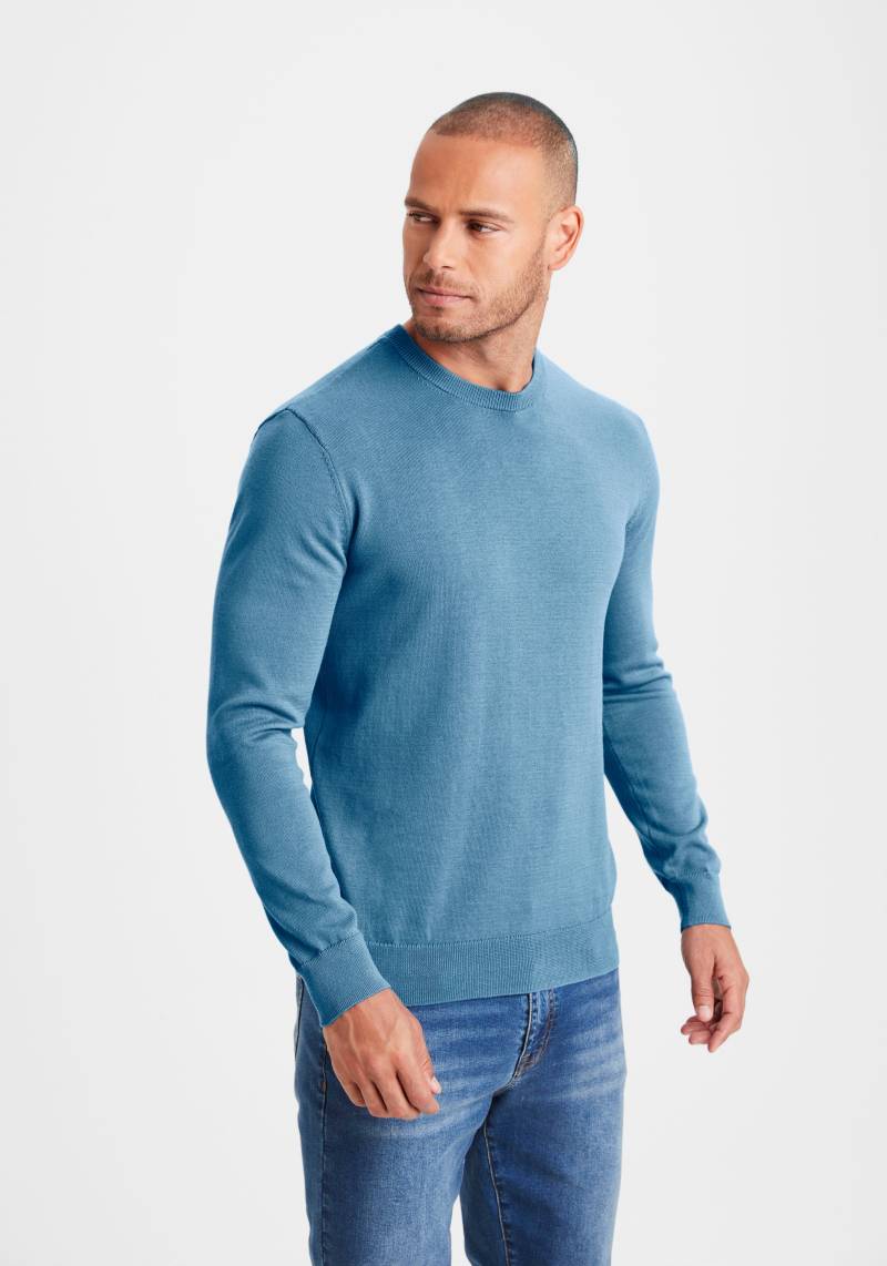 H.I.S Strickpullover, Regular Fit, Langarm, Pullover aus Feinstrick, Baumwollmischung von H.I.S