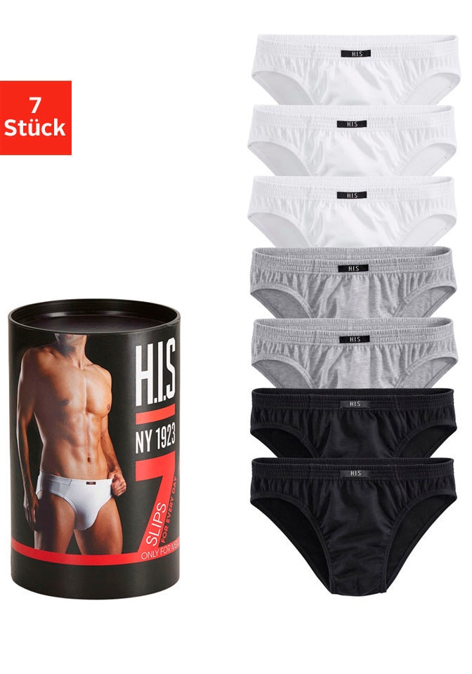 H.I.S Slip »Unterhosen für Herren«, (Packung, 7 St.), aus Baumwoll-Mix von H.I.S