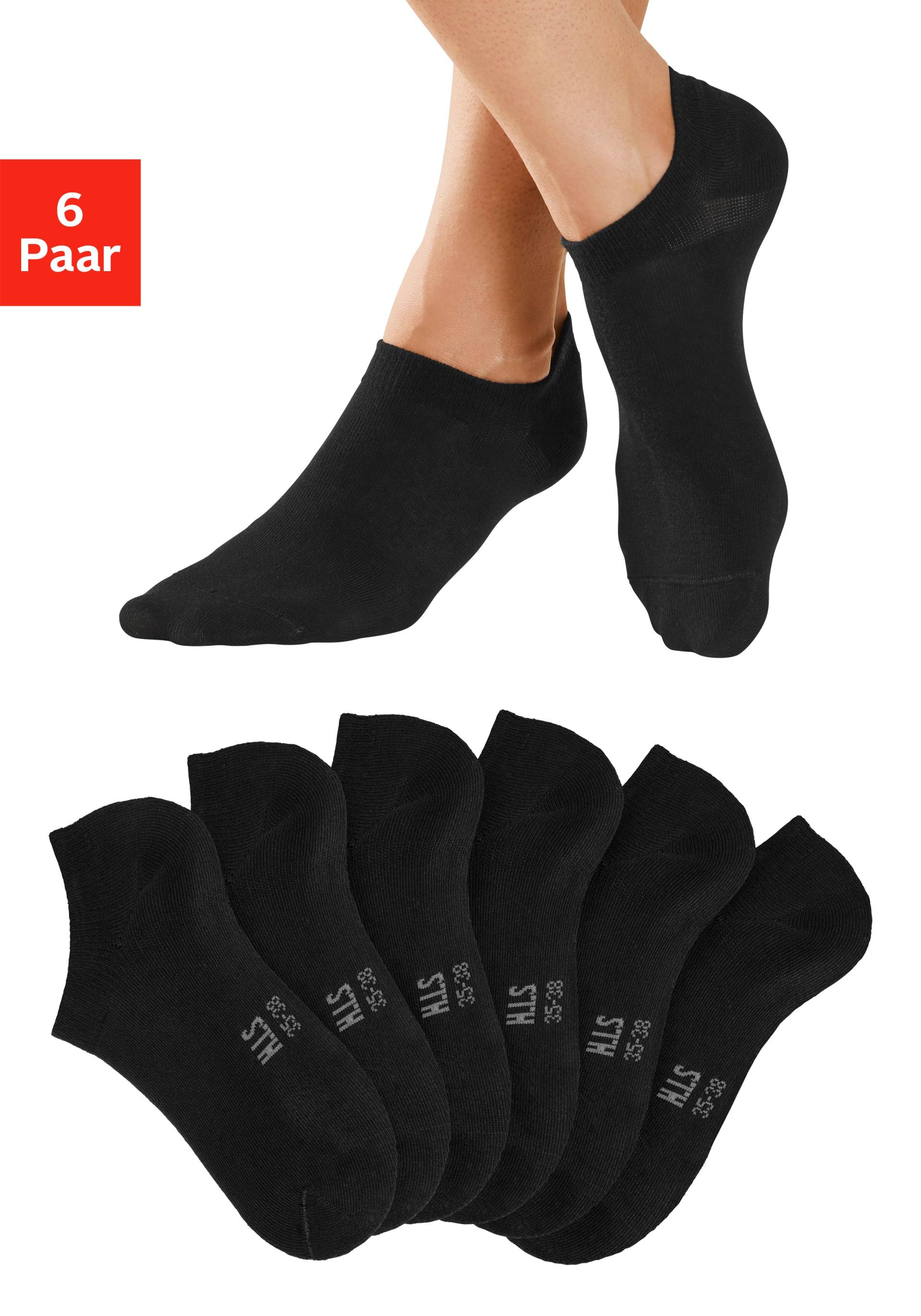 H.I.S Sneakersocken, (Packung, 6 Paar), mit besonders kurzem Schaft von H.I.S