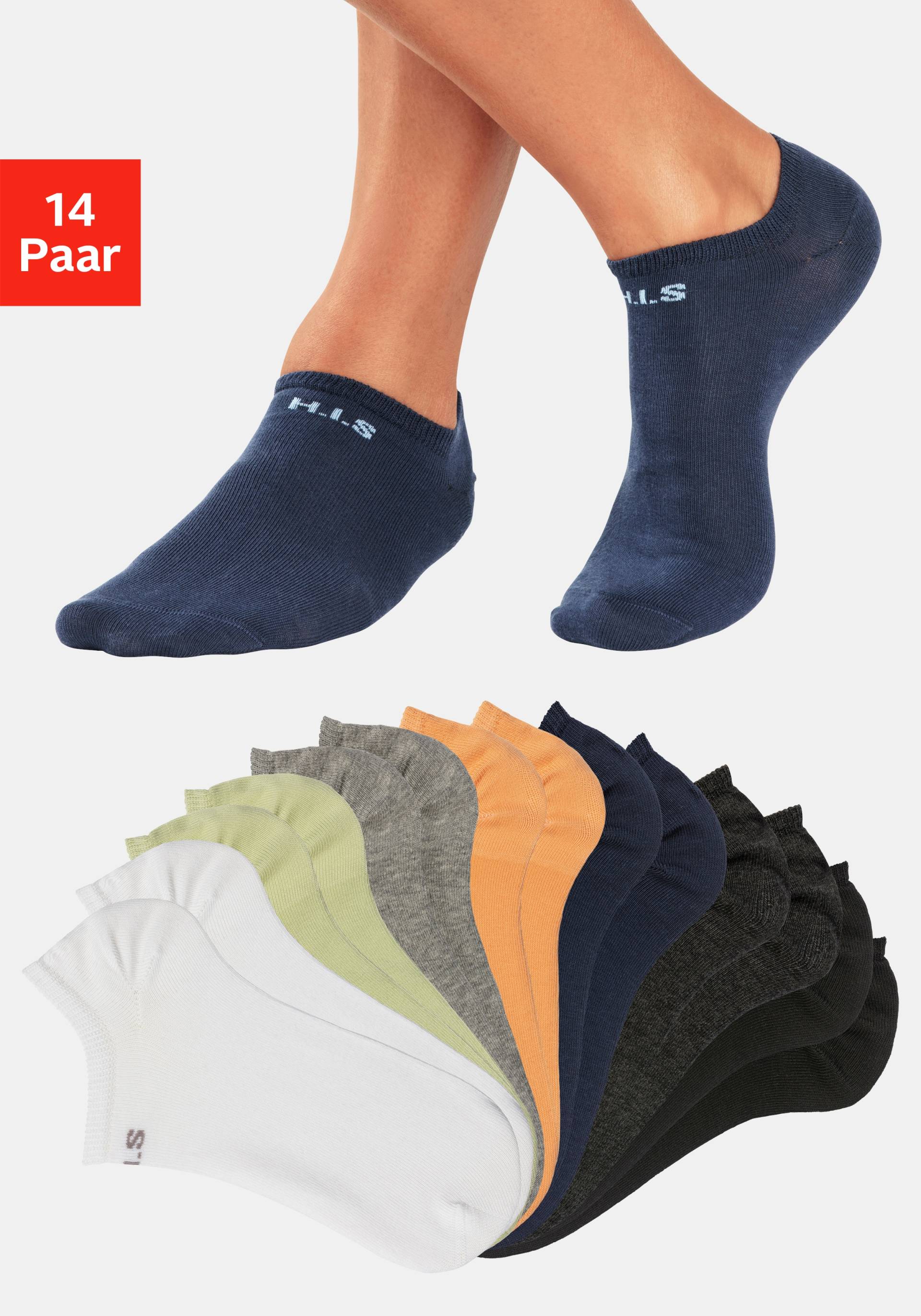 H.I.S Sneakersocken, (Packung), mit eingestricktem Markenlogo H.I.S Sneakersocken, (Packung), mit eingestricktem Markenlogo von H.I.S
