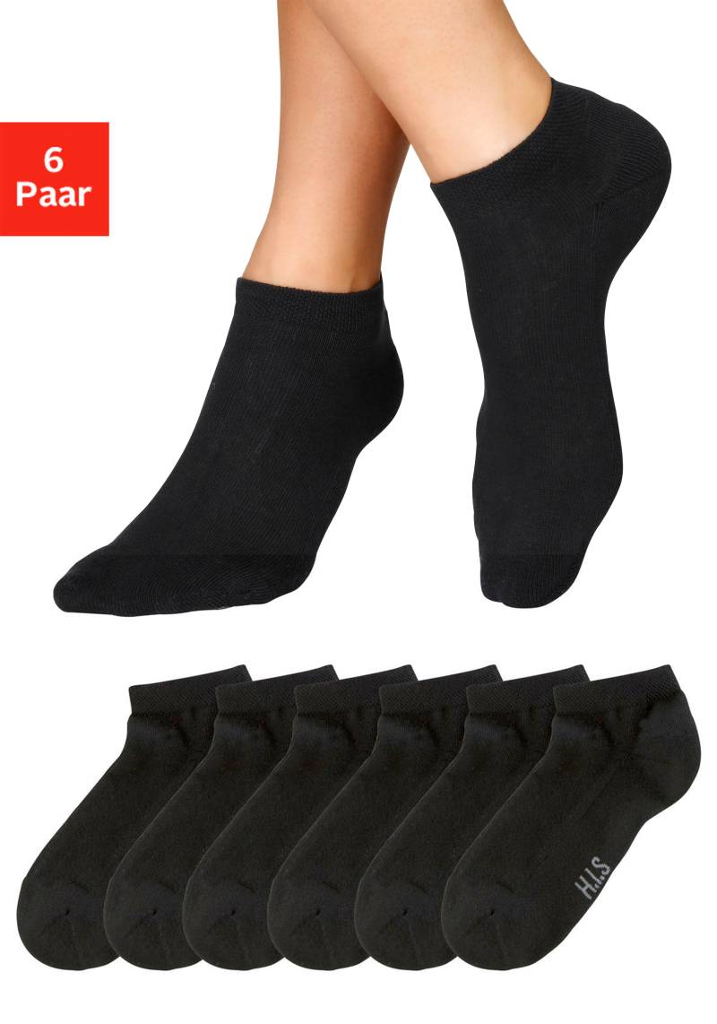 H.I.S Sneakersocken, (Packung, 6 Paar), mit weicher Frotteesohle von H.I.S