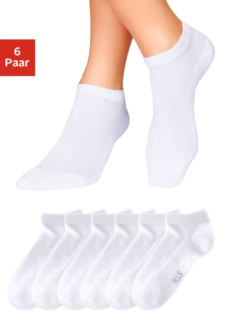 H.I.S Sneakersocken, (Packung, 6 Paar), mit weicher Frotteesohle von H.I.S