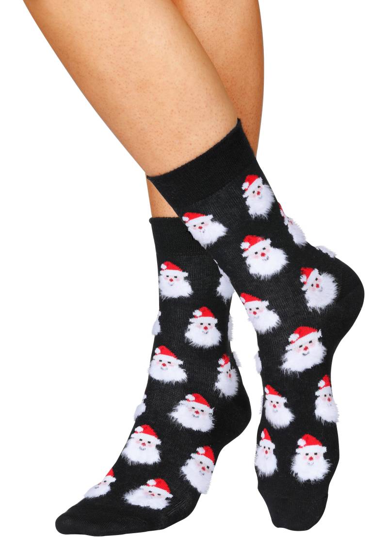 H.I.S Socken, (Packung, 3 Paar), mit lustigen Weihnachtsmotiven von H.I.S