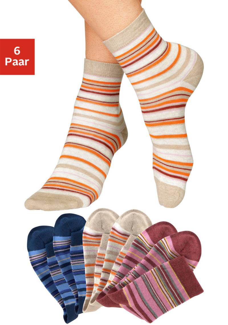 H.I.S Socken, (Packung, 6 Paar), mit Ringeln von H.I.S