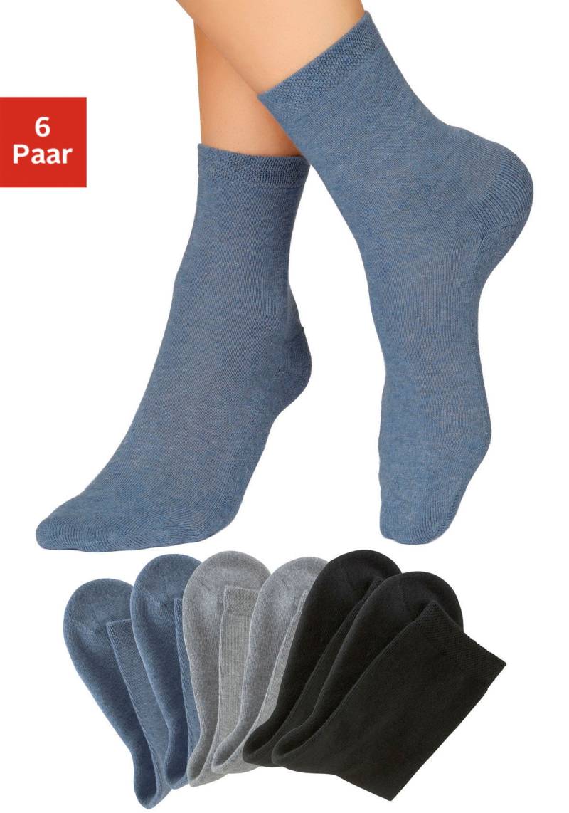 H.I.S Socken, (Packung, 6 Paar), mit bequemem Frottee von H.I.S