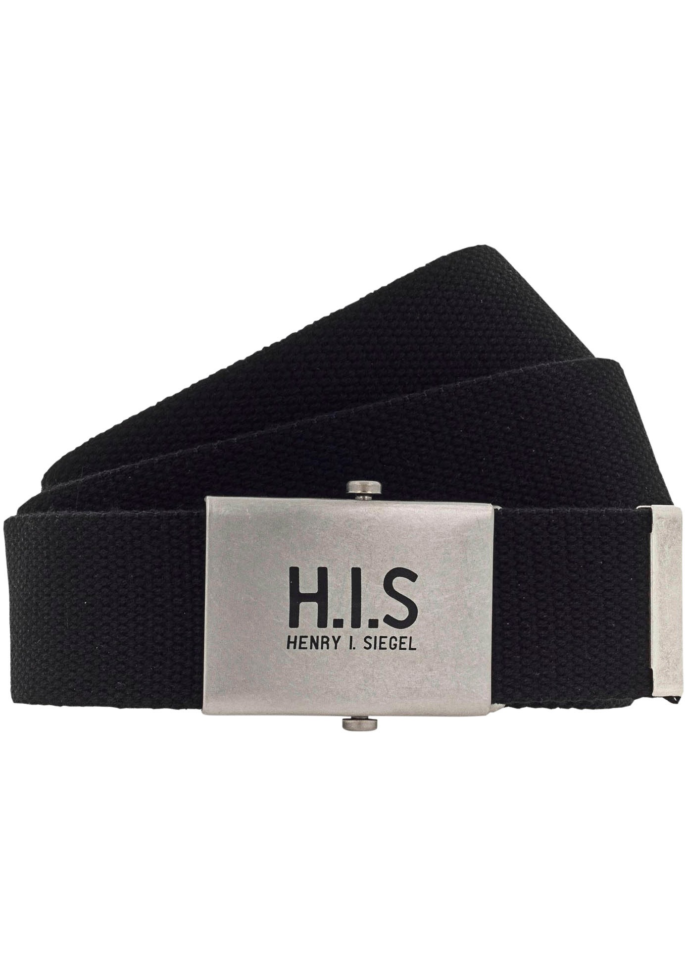H.I.S Stoffgürtel, Bandgürtel mit H.I.S Logo auf der Koppelschliesse von H.I.S