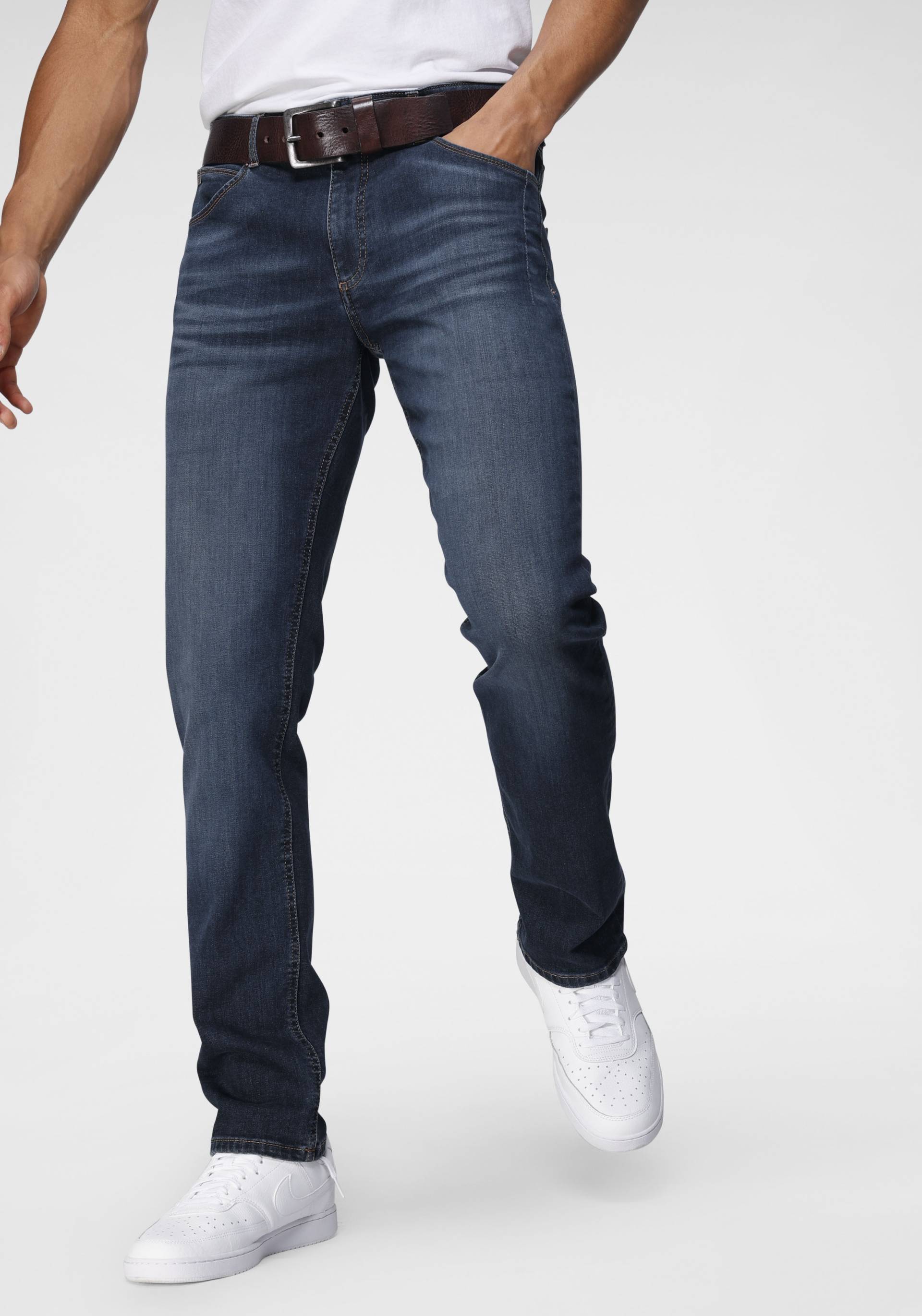 H.I.S Straight-Jeans »DALE«, gerades Bein, mit Used-Effekten, niedrige Leibhöhe H.I.S Straight-Jeans »DALE«, gerades Bein, mit Used-Effekten, niedrige Leibhöhe von H.I.S