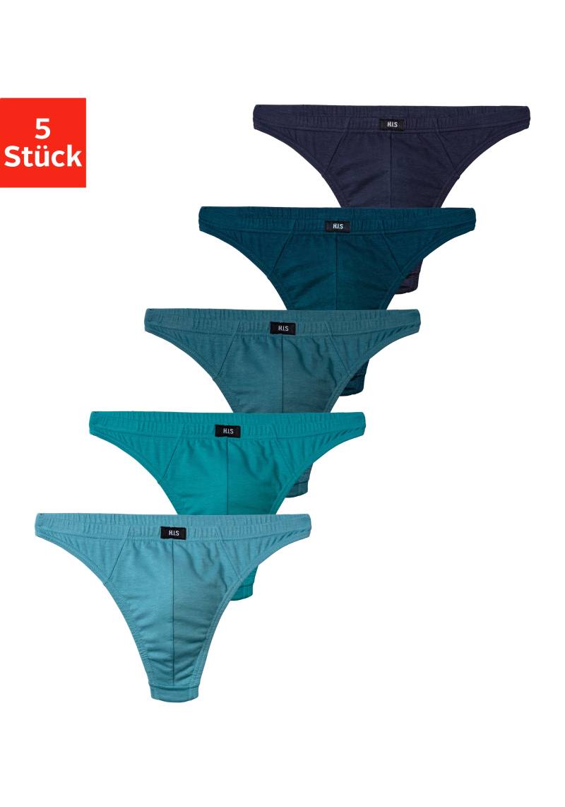 H.I.S String »Herren Unterhose«, (Packung, 5 St.), in Baumwollstretch-Qualität von H.I.S