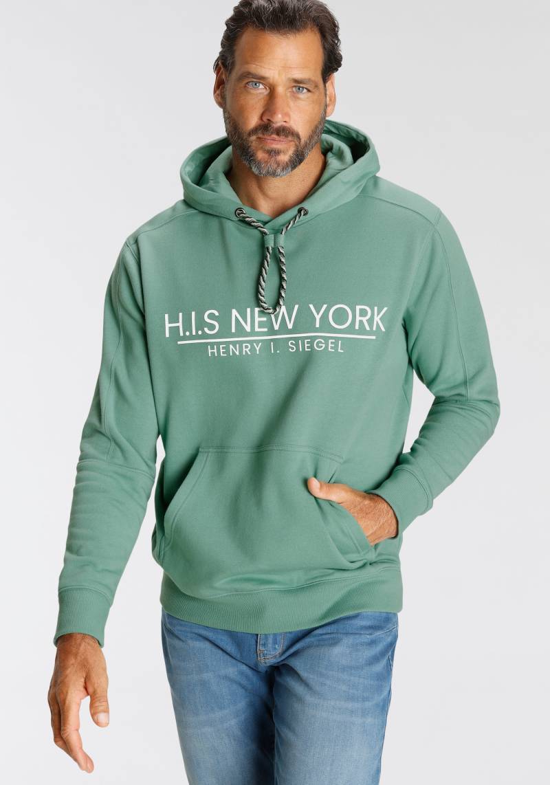 H.I.S Sweatshirt, bedrucktes Design, mit Kapuze und Kordel, aus Baumwollmischung von H.I.S