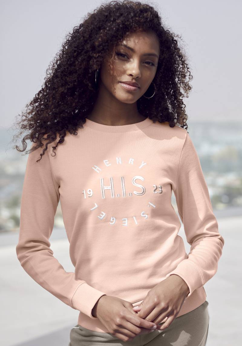 H.I.S Sweatshirt, mit grosser Logo Stickerei, Loungeanzug von H.I.S