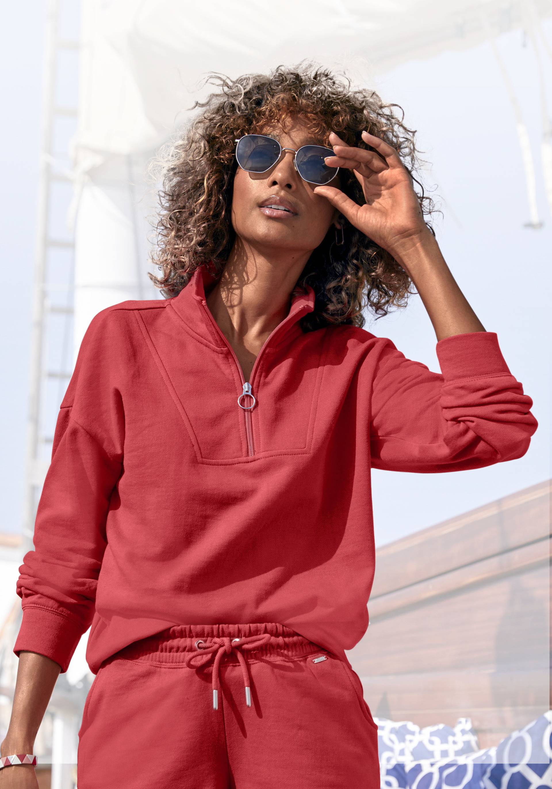 H.I.S Sweatshirt, Troyer im maritimen Stil, Loungewear H.I.S Sweatshirt, Troyer im maritimen Stil, Loungewear von H.I.S