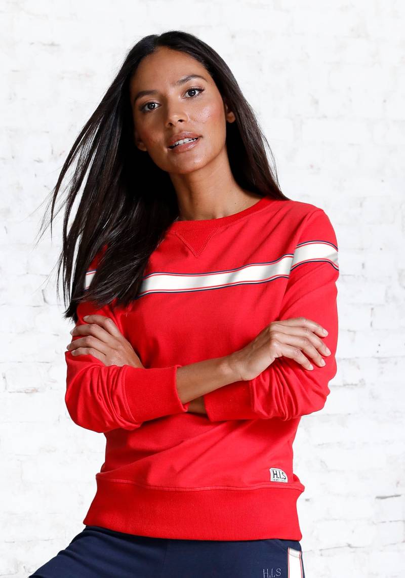H.I.S Sweatshirt, mit gestreiftem Tape, Loungewear, Loungeanzug H.I.S Sweatshirt, mit gestreiftem Tape, Loungewear, Loungeanzug von H.I.S