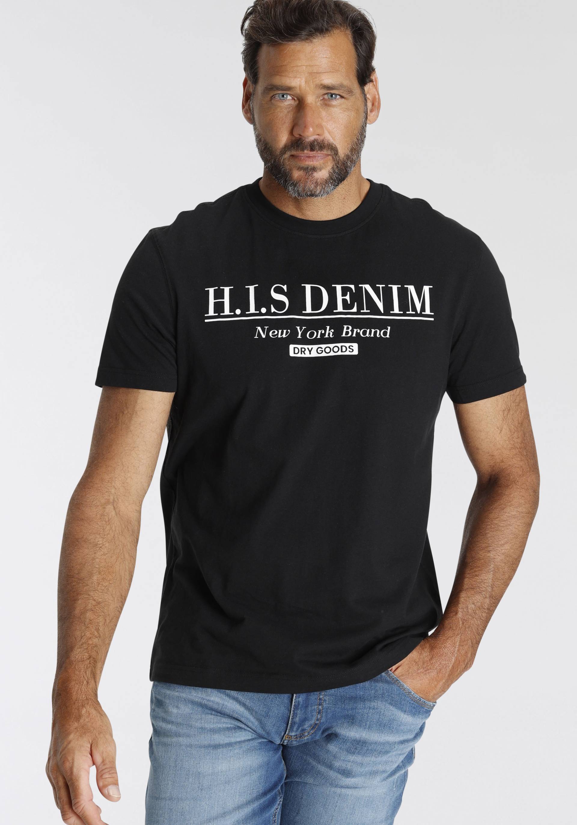 H.I.S T-Shirt, mit Logo-Print vorne von H.I.S