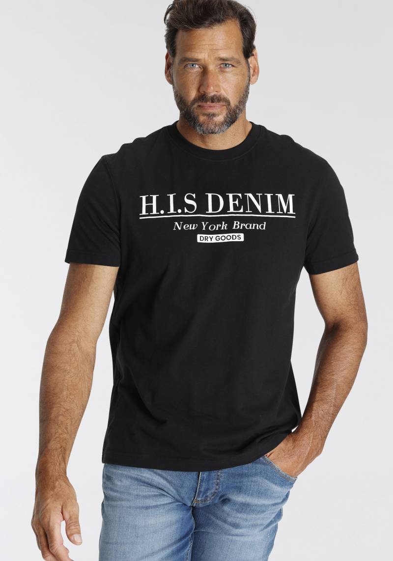 H.I.S T-Shirt, schmale Passform, bedrucktes Design, Rundhalsausschnitt von H.I.S