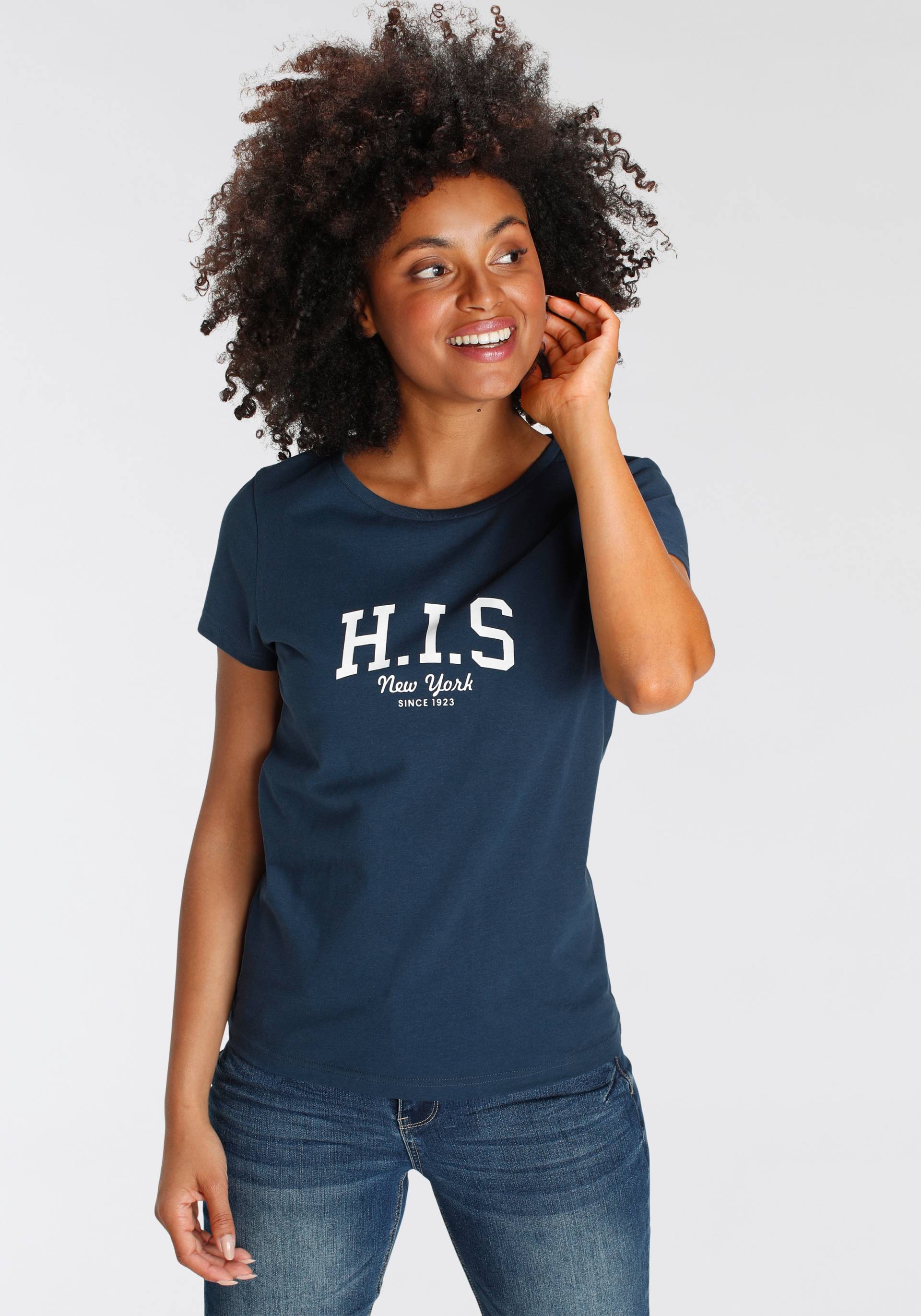 H.I.S T-Shirt, bedruckt, für die Freizeit, aus Baumwolle von H.I.S