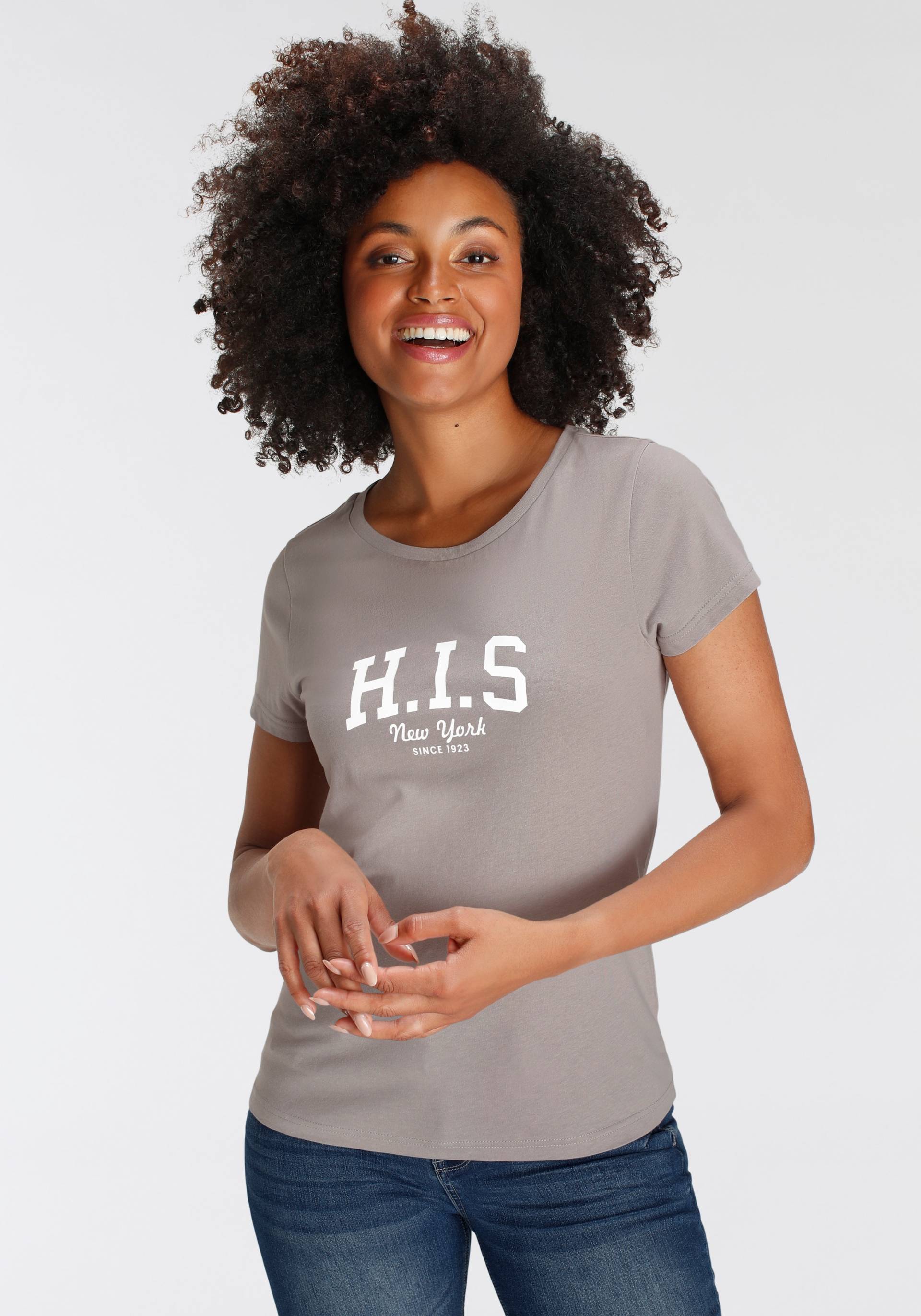 H.I.S T-Shirt, bedruckt, für die Freizeit, aus Baumwolle von H.I.S