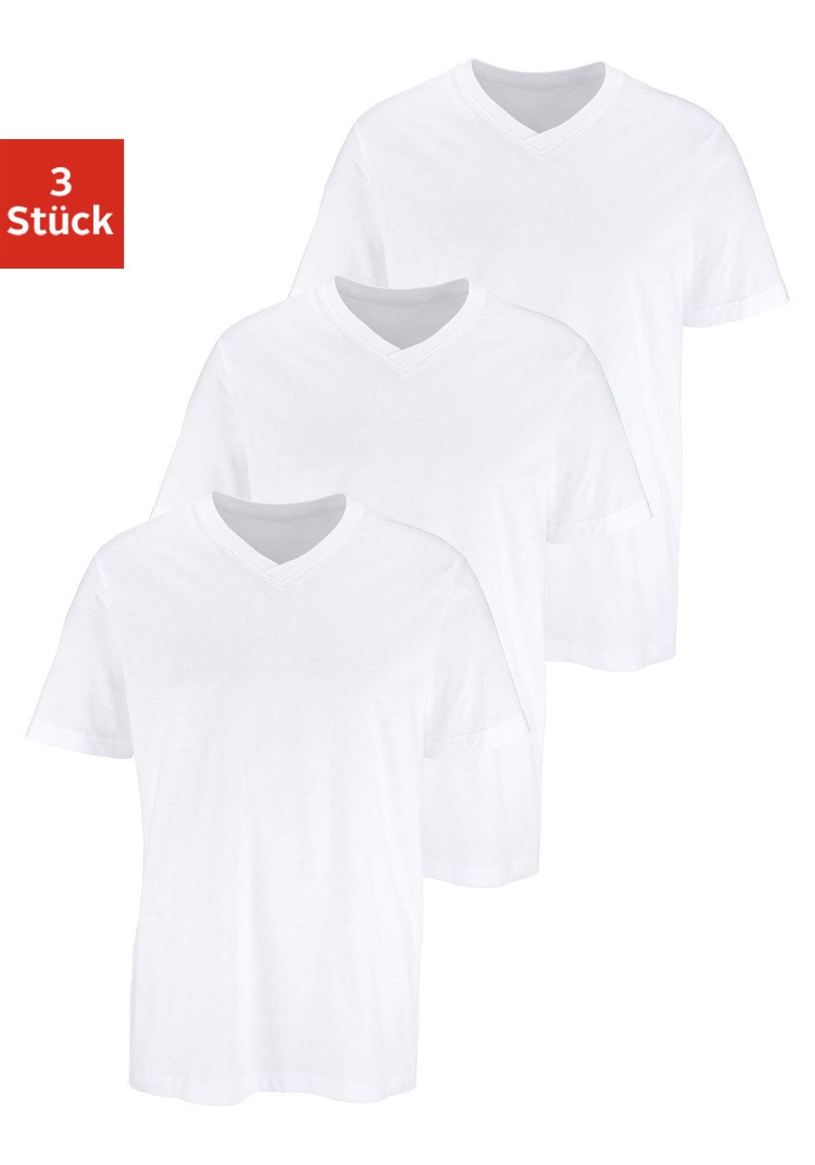 H.I.S T-Shirt, mit V-Ausschnitt aus Baumwolle, Unterhemd, T-Shirt H.I.S T-Shirt, mit V-Ausschnitt aus Baumwolle, Unterhemd, T-Shirt von H.I.S