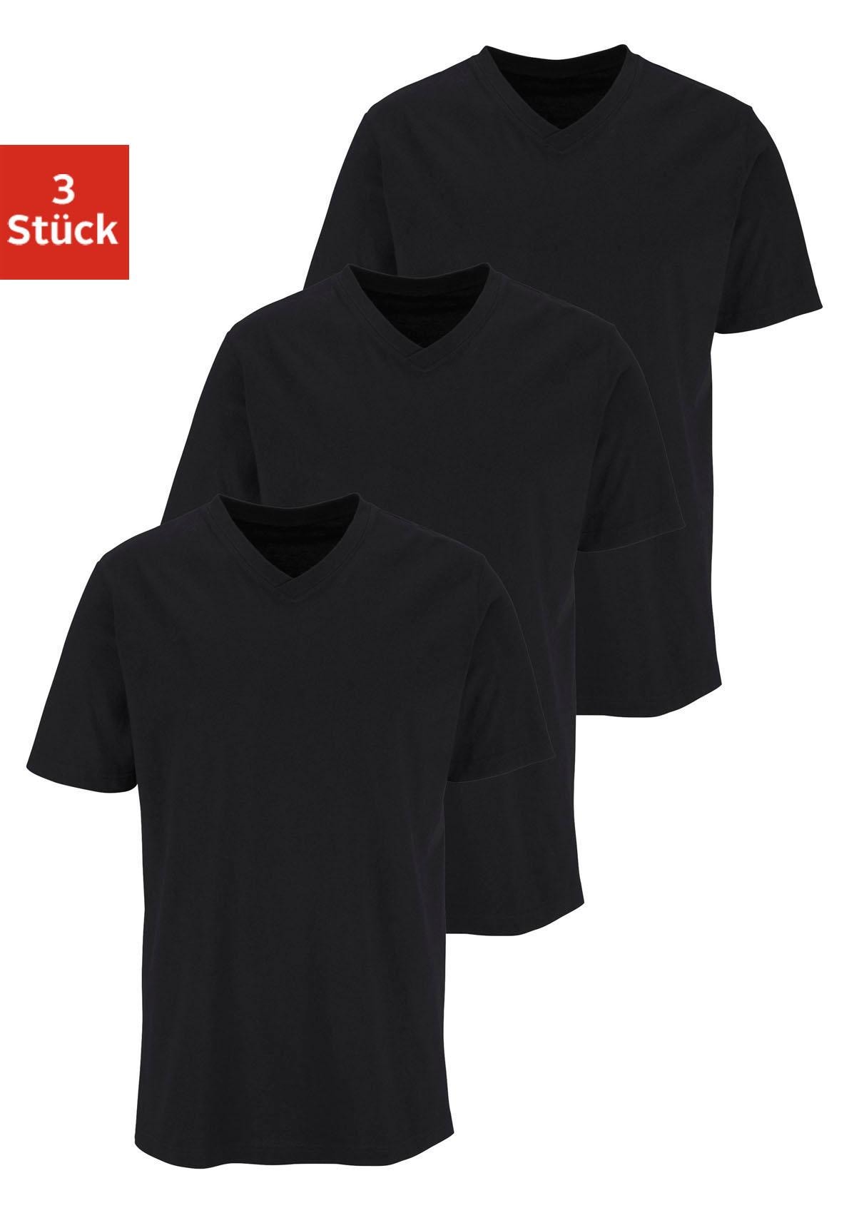 H.I.S T-Shirt, mit V-Ausschnitt aus Baumwolle, Unterhemd, T-Shirt H.I.S T-Shirt, mit V-Ausschnitt aus Baumwolle, Unterhemd, T-Shirt von H.I.S