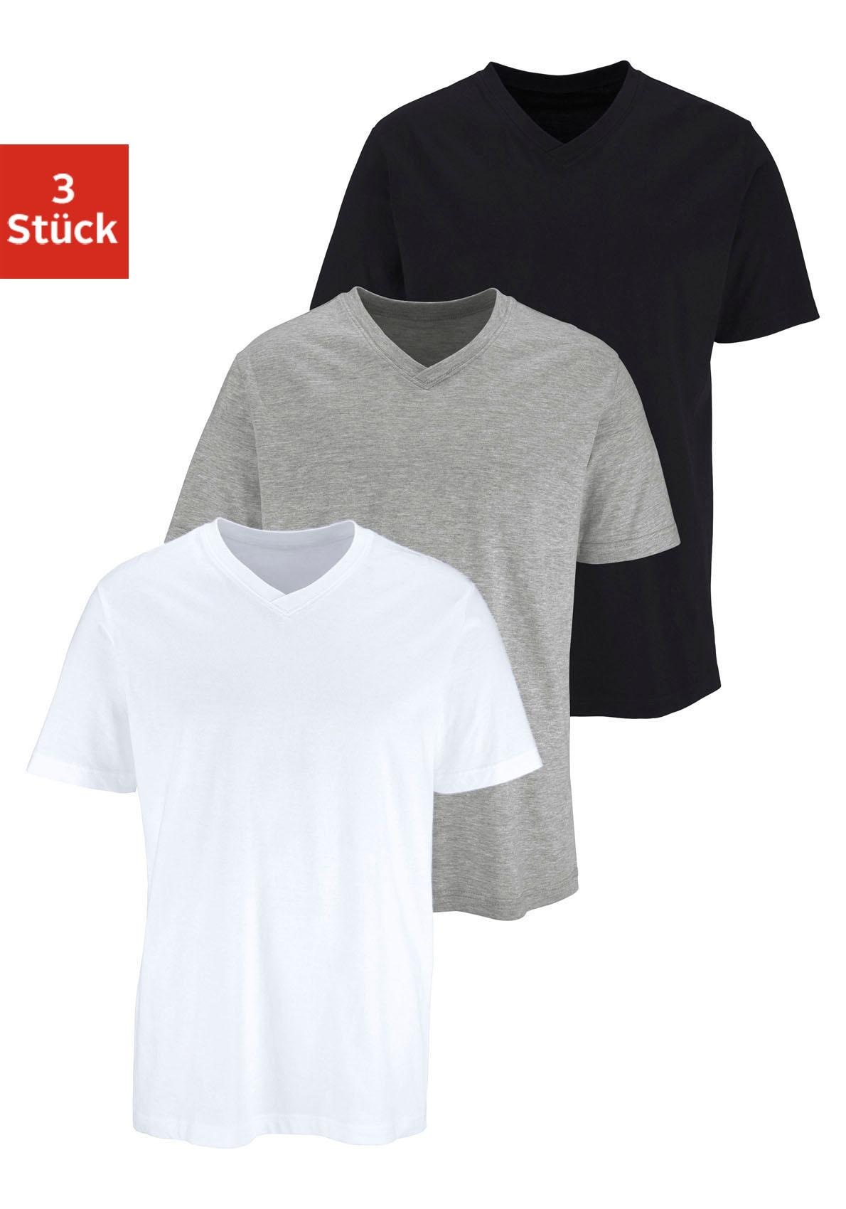 H.I.S T-Shirt, mit V-Ausschnitt aus Baumwolle, Unterhemd, T-Shirt H.I.S T-Shirt, mit V-Ausschnitt aus Baumwolle, Unterhemd, T-Shirt von H.I.S