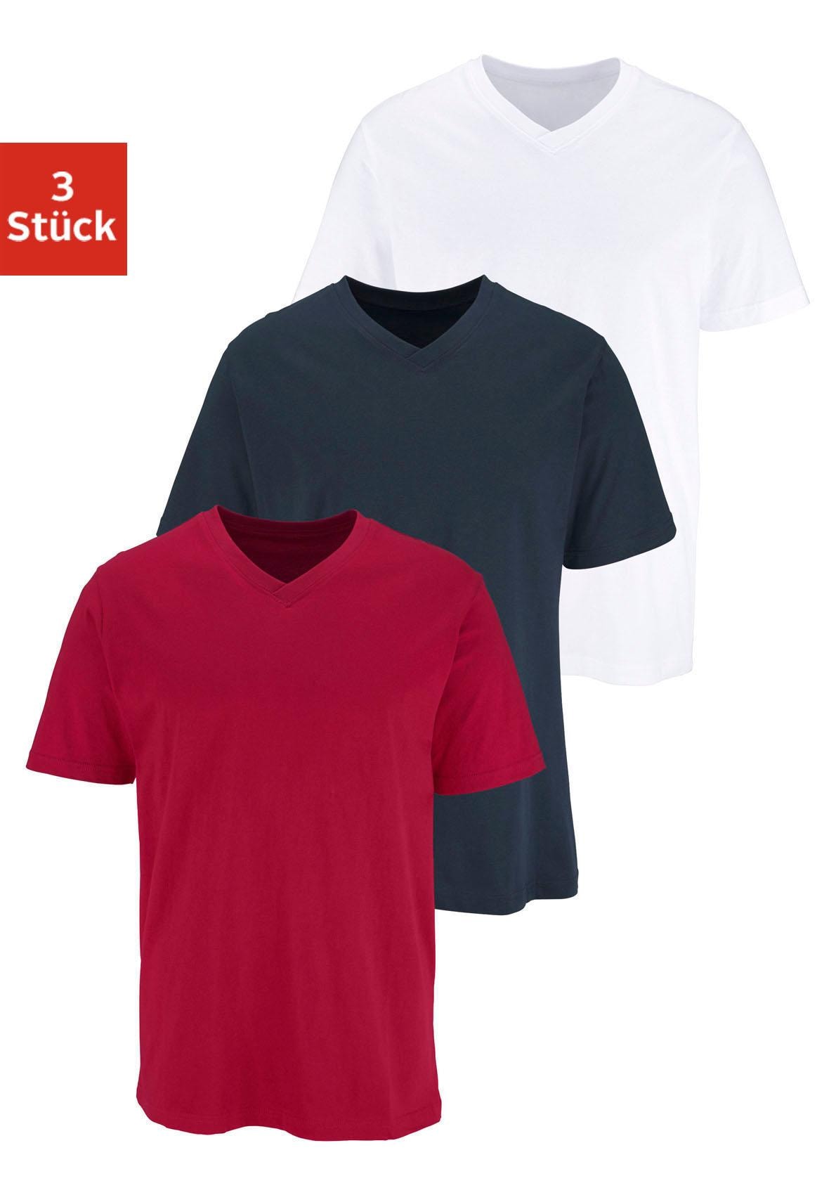 H.I.S T-Shirt, mit V-Ausschnitt aus Baumwolle, Unterhemd, T-Shirt H.I.S T-Shirt, mit V-Ausschnitt aus Baumwolle, Unterhemd, T-Shirt von H.I.S