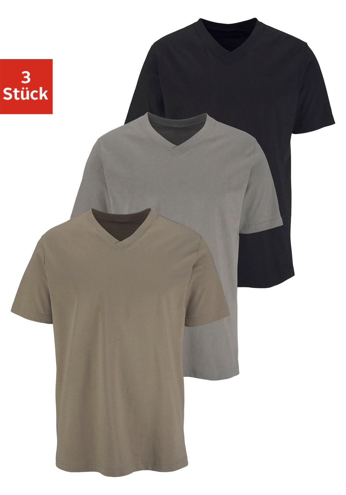 H.I.S T-Shirt, mit V-Ausschnitt aus Baumwolle, Unterhemd, T-Shirt H.I.S T-Shirt, mit V-Ausschnitt aus Baumwolle, Unterhemd, T-Shirt von H.I.S