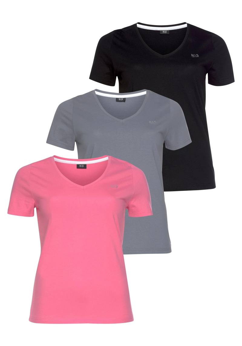 H.I.S T-Shirt »Essential-Basics«, Grosse Grössen von H.I.S