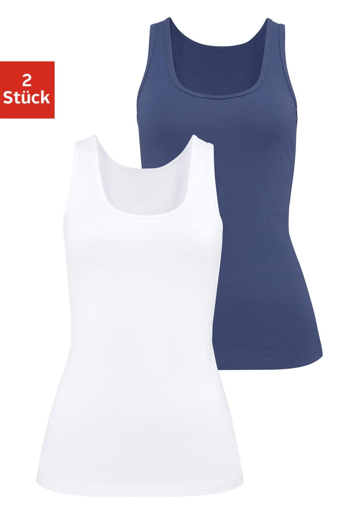 H.I.S Unterhemd, (2er-Pack), aus elastischer Baumwoll-Qualität, Tanktop, Unterziehshirt H.I.S Unterhemd, (2er-Pack), aus elastischer Baumwoll-Qualität, Tanktop, Unterziehshirt von H.I.S