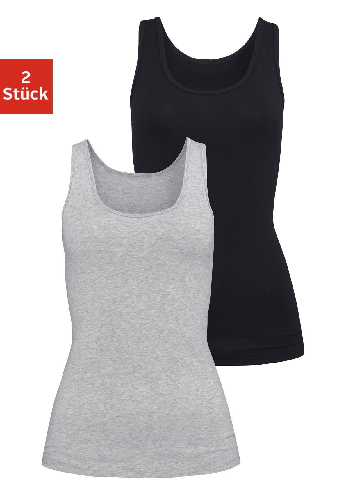 H.I.S Unterhemd, (2er-Pack), aus elastischer Baumwoll-Qualität, Tanktop, Unterziehshirt H.I.S Unterhemd, (2er-Pack), aus elastischer Baumwoll-Qualität, Tanktop, Unterziehshirt von H.I.S
