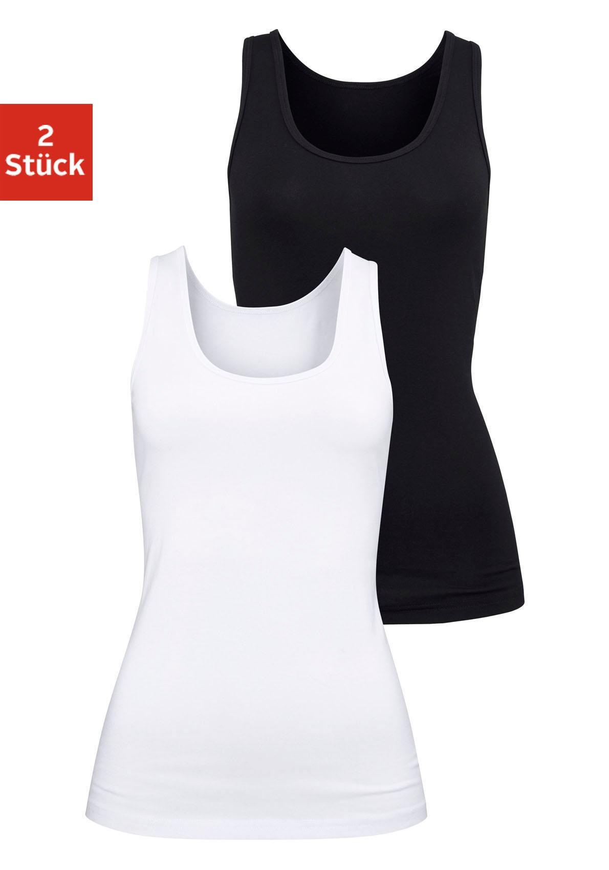 H.I.S Unterhemd, (2er-Pack), aus elastischer Baumwoll-Qualität, Tanktop, Unterziehshirt H.I.S Unterhemd, (2er-Pack), aus elastischer Baumwoll-Qualität, Tanktop, Unterziehshirt von H.I.S