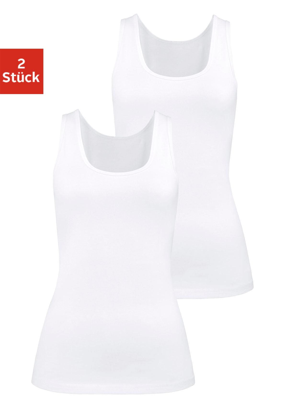 H.I.S Unterhemd, (2er-Pack), aus elastischer Baumwoll-Qualität, Tanktop, Unterziehshirt von H.I.S