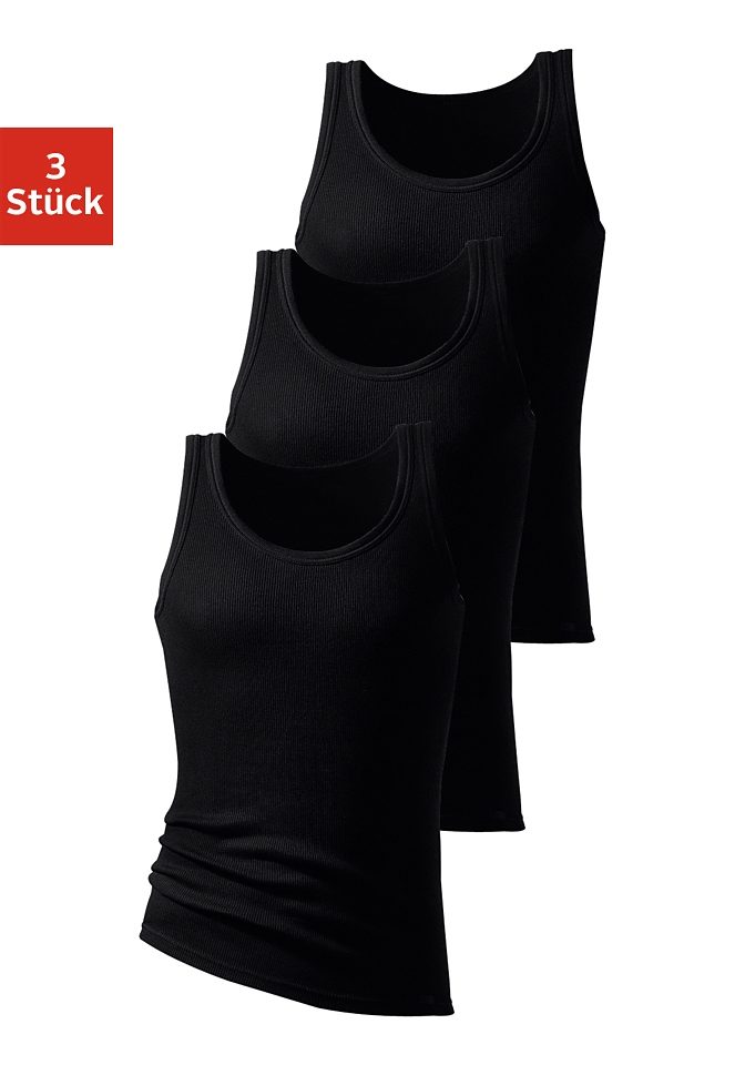 H.I.S Unterhemd »Doppelripp Tanktop«, (3 St.), ohne Seitennähte H.I.S Unterhemd »Doppelripp Tanktop«, (3 St.), ohne Seitennähte von H.I.S