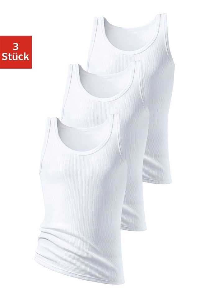 H.I.S Unterhemd »Doppelripp Tanktop«, (3 St.), ohne Seitennähte H.I.S Unterhemd »Doppelripp Tanktop«, (3 St.), ohne Seitennähte von H.I.S