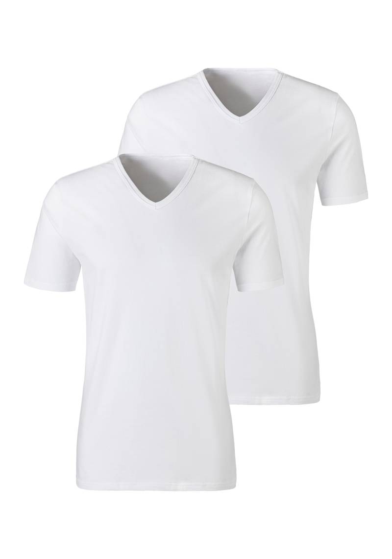 H.I.S Unterziehshirt, (2 St.), mit V-Ausschnitt und kleinem Logo, Unterhemd, T-Shirt H.I.S Unterziehshirt, (2 St.), mit V-Ausschnitt und kleinem Logo, Unterhemd, T-Shirt von H.I.S