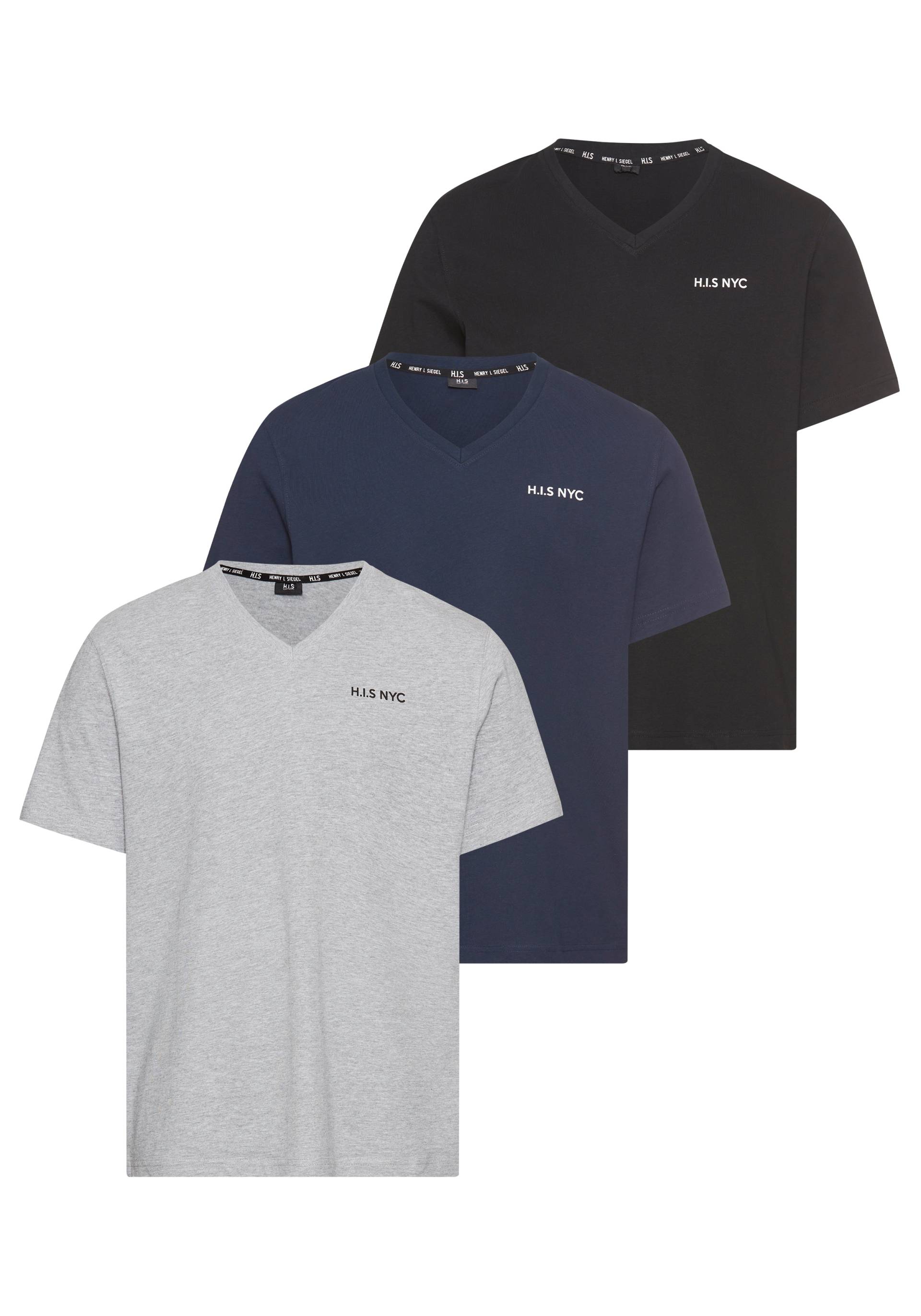 H.I.S V-Shirt, Kurzarm, Slim Fit, aus Baumwolle H.I.S V-Shirt, Kurzarm, Slim Fit, aus Baumwolle von H.I.S