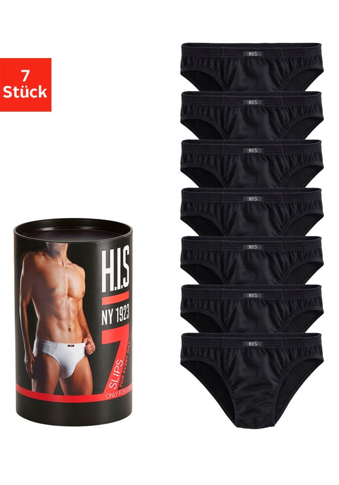 H.I.S Slip »Unterhosen für Herren«, (Packung, 7 St.), aus Baumwoll-Mix von H.I.S