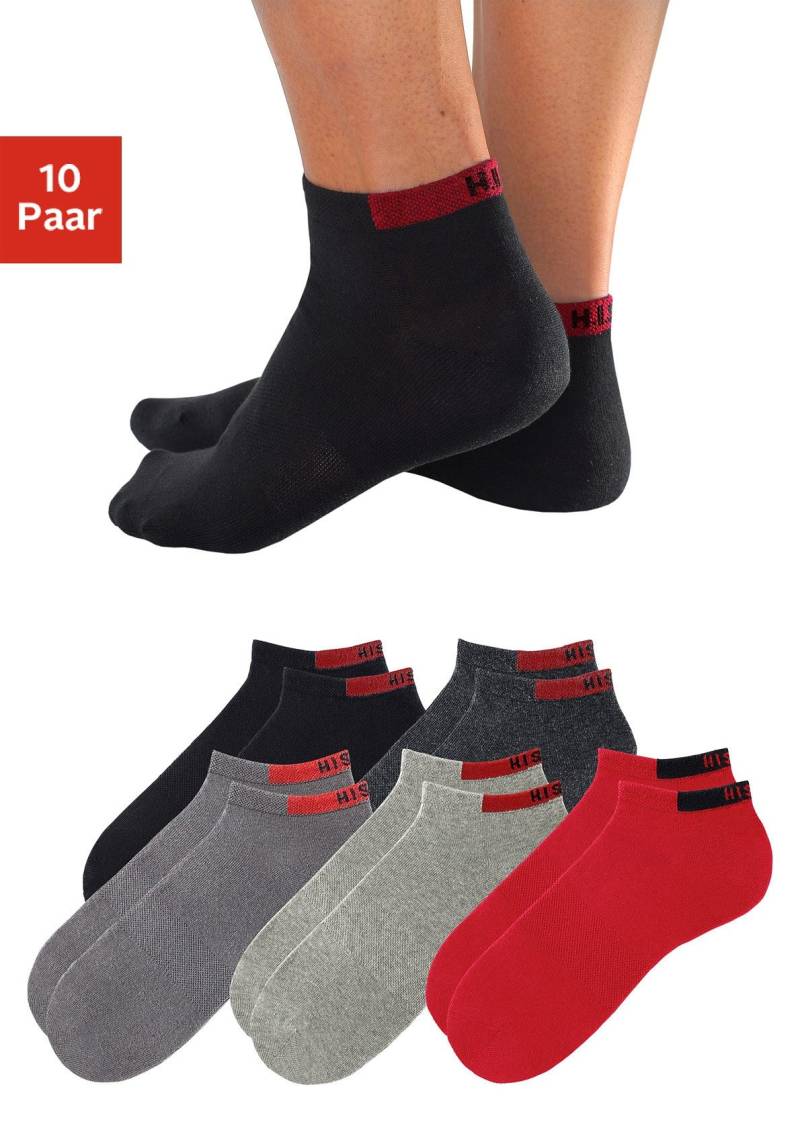 H.I.S Sneakersocken, (Packung, 10 Paar), mit verstärkten Belastungszonen von H.I.S