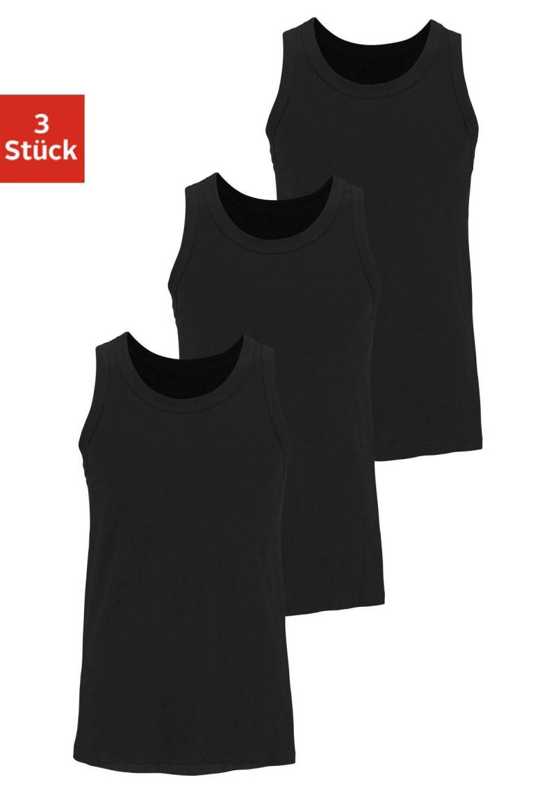 H.I.S Tanktop »Unterhemd für Herren«, (Packung, 3 tlg.), mit Rundhals aus Baumwolle von H.I.S