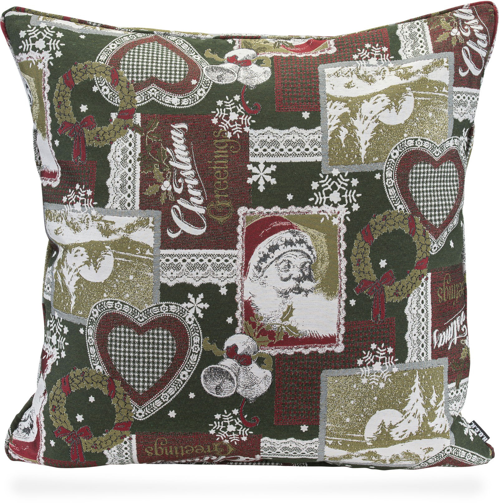 H.O.C.K. Dekokissen »Christmas Patch«, traditionelles Patchkissen mit Weihnachtsmotiven, inkl. Füllung H.O.C.K. Dekokissen »Christmas Patch«, traditionelles Patchkissen mit Weihnachtsmotiven, inkl. Füllung von H.O.C.K.