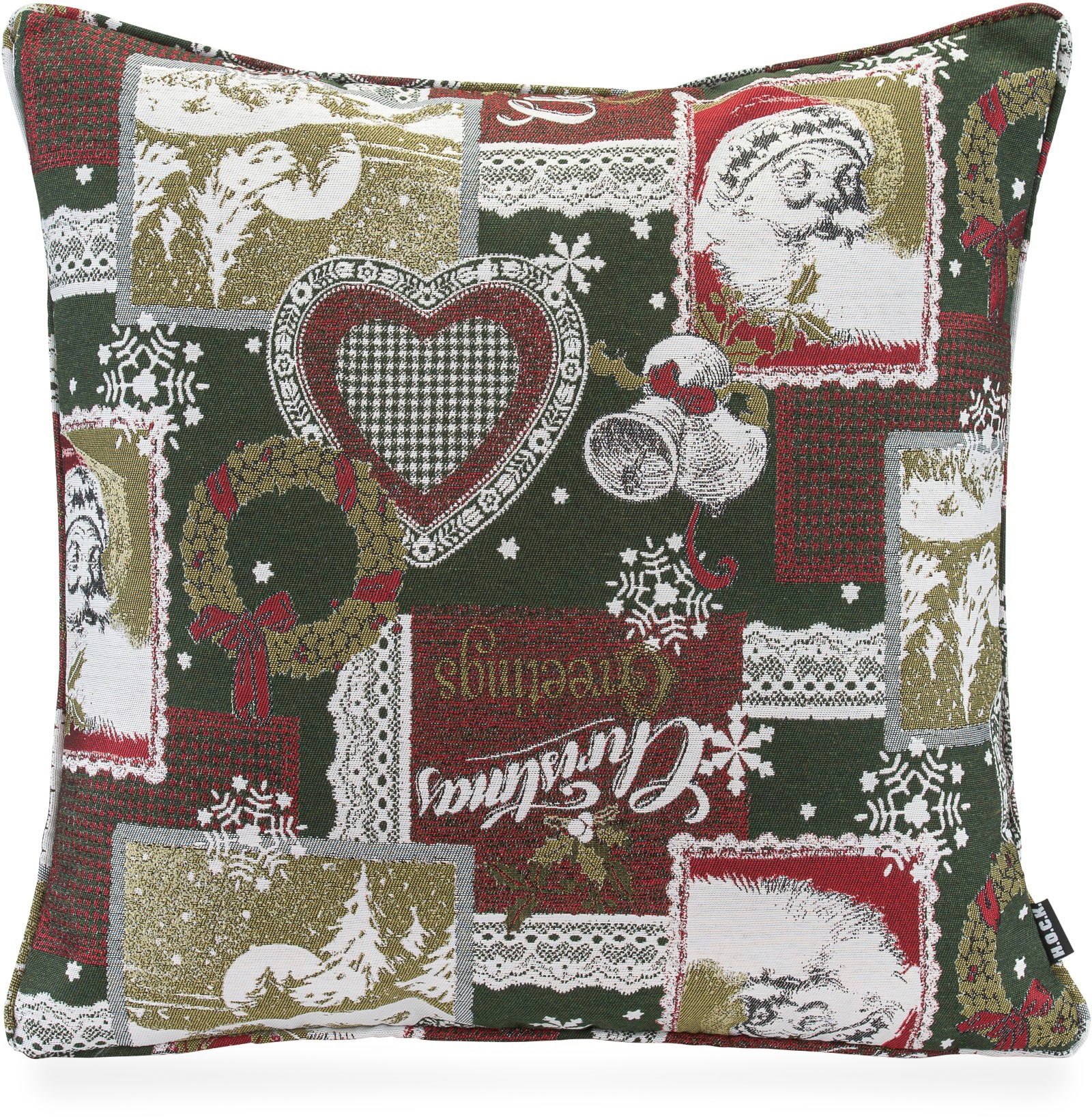 H.O.C.K. Dekokissen »Christmas Patch«, traditionelles Patchkissen mit Weihnachtsmotiven, inkl. Füllung H.O.C.K. Dekokissen »Christmas Patch«, traditionelles Patchkissen mit Weihnachtsmotiven, inkl. Füllung von H.O.C.K.