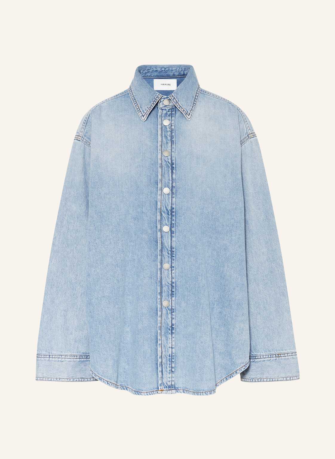 Haikure Oversized-Jeansbluse New Ofelia blau von HAIKURE