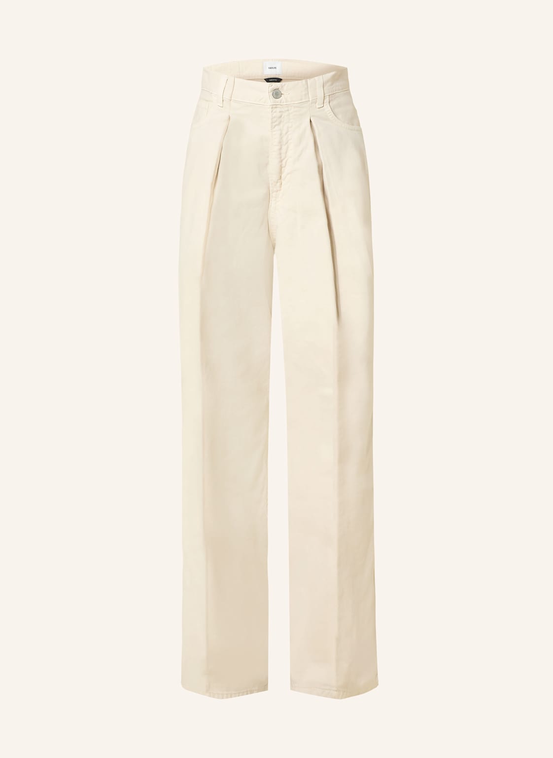 Haikure Wide Leg Jeans Candy beige von HAIKURE