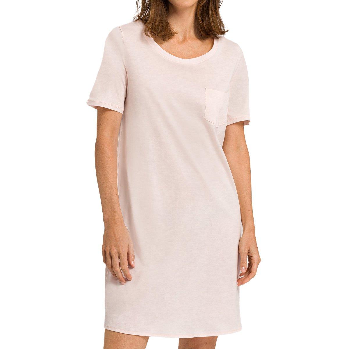 Hanro - Cotton Deluxe Nachthemd, für Damen, Rosa, Größe XL von Hanro